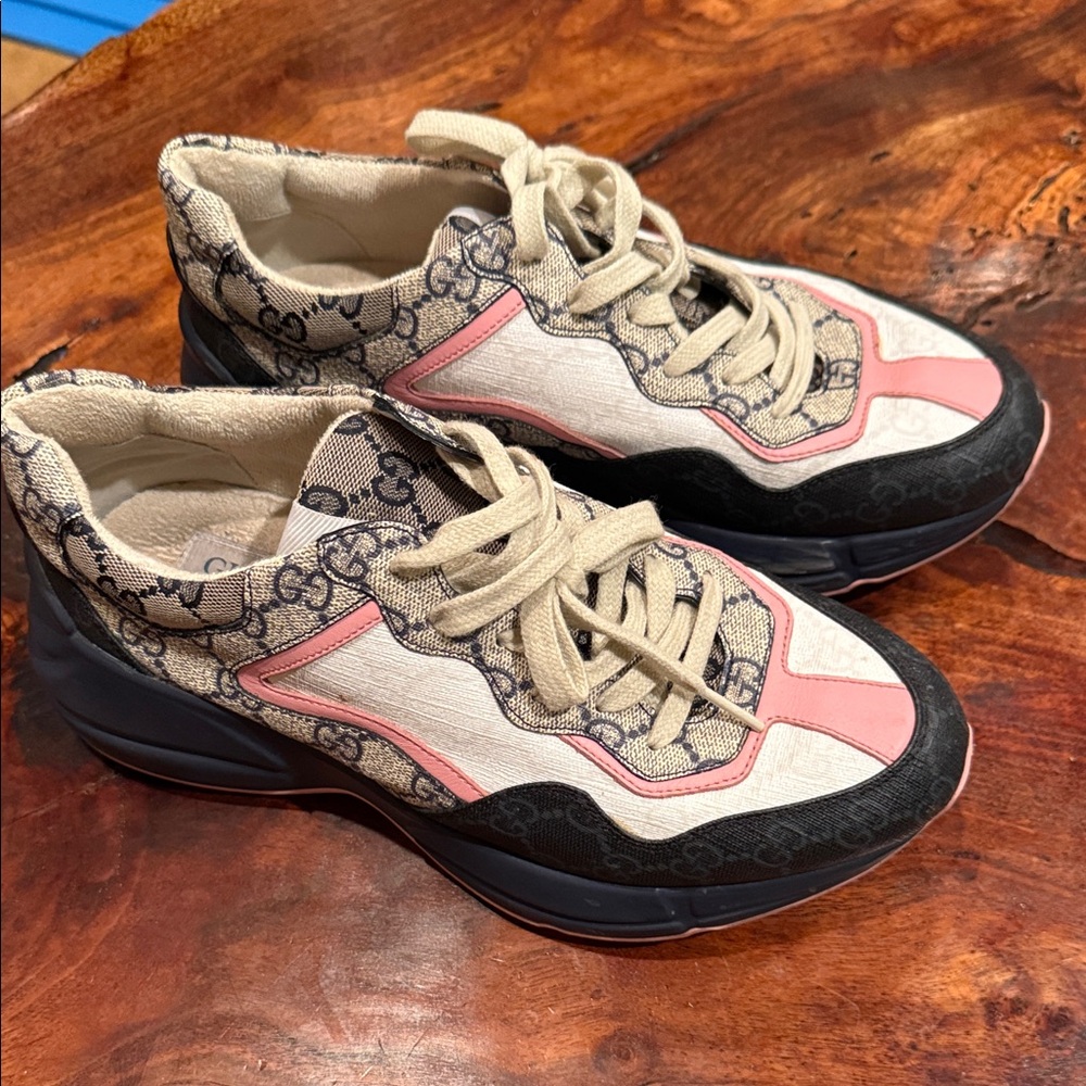 Women's Designer Sneakers in Pink and Black